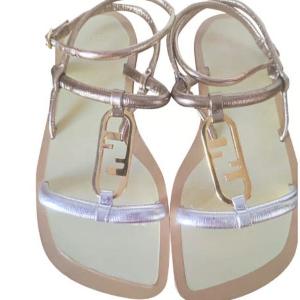 Fendi O'Lock flat sandals